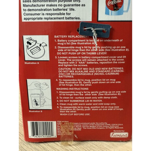 1998 Coca-Cola Talking Polar Bear Mug New in Box Vintage Holiday Collectible - Picture 5 of 5